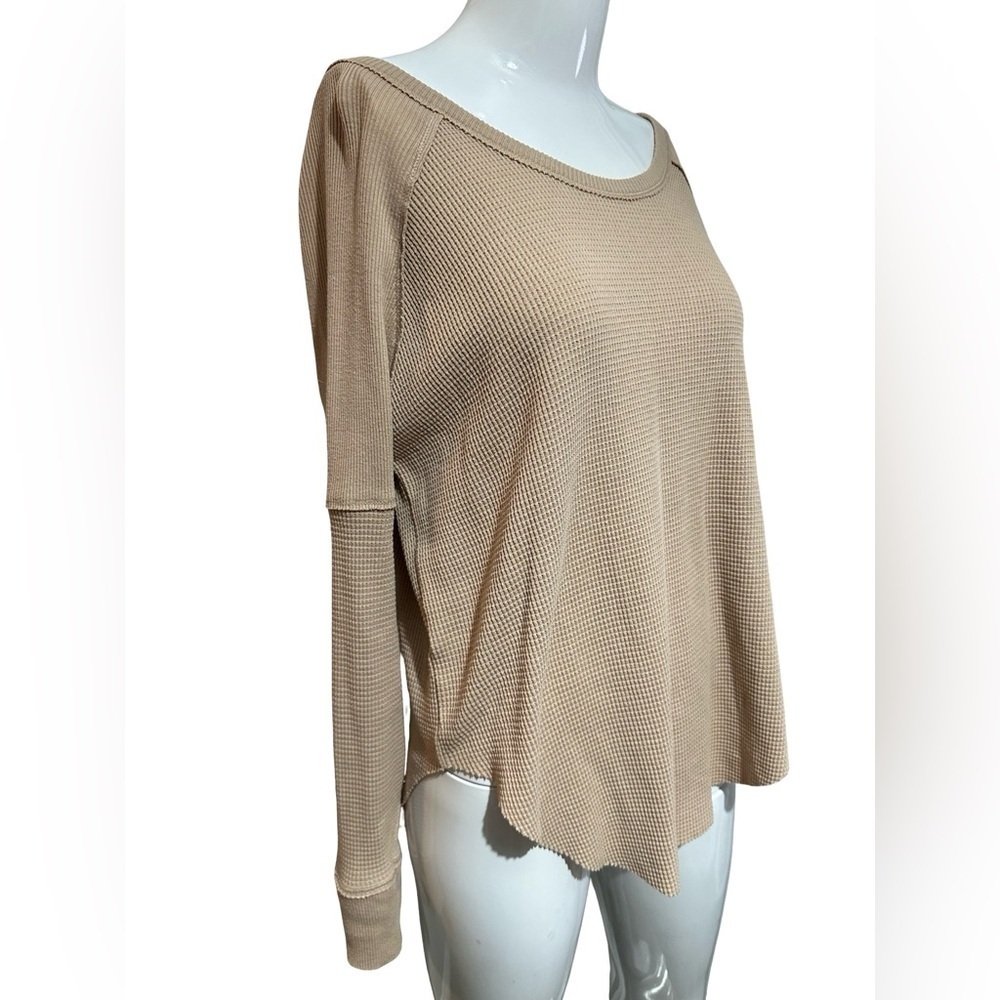 Aritzia TNA Adler Waffle Thermal Dusty Rose - Picture 2 of 7